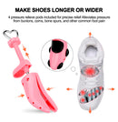 XYH Shoe Stretcher with Dust-Proof Bag, Pair of Tough Plastic Premium Shoe Stretchers, Adjustable Width and Length. Color Pink