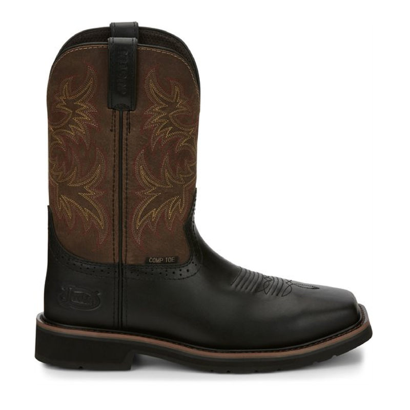 Justin Boots Driller Comp Toe |  Style SE4818 Color Black