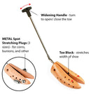 FootFitter Premium Professional Boot Width Stretcher for Stretching Hiking/Work Boots