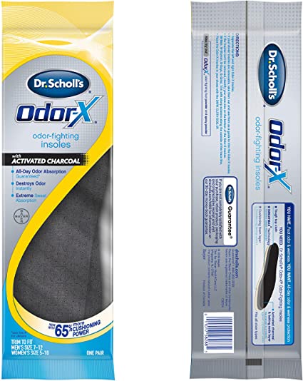 Dr. Scholl's Odor X Odor Fighting Insoles With Activated Charcoal  | Women&Men