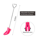 Dinamon Ladies Boot Stretchers Boot Shapers- Adjust the Width of Boot Forefront , Red, Medium