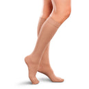 Ease Opaque Moderate Support Women's Knee High 20 - 30 MMHG  Sand Medium Long - One Pair (