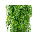 CLONG Artificial Hanging Ferns | Vine Plants | Fake Ivy | Boston Fern | For Outdoor Use UV Resistant 2 Pieces Color Green
