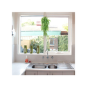 CLONG Artificial Hanging Ferns | Vine Plants | Fake Ivy | Boston Fern | For Outdoor Use UV Resistant 2 Pieces Color Green