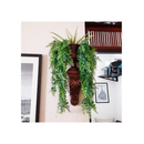 CLONG Artificial Hanging Ferns | Vine Plants | Fake Ivy | Boston Fern | For Outdoor Use UV Resistant 2 Pieces Color Green