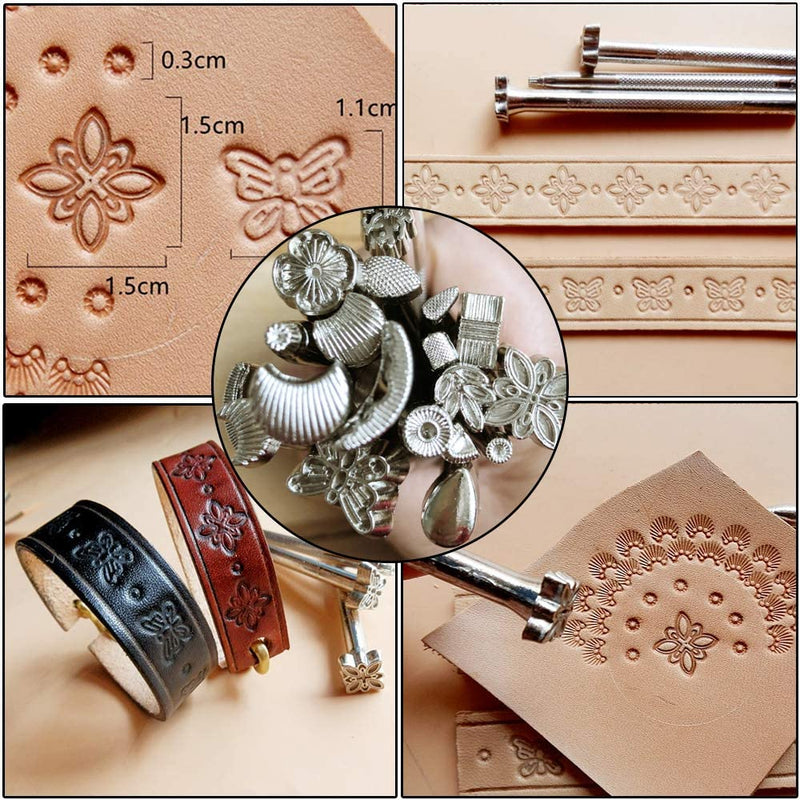 308pcs the Most Complete Leather Working Tool Set BUTUZE 52pcs Punch Cutter  Tools. 