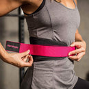 Harbinger Women's Nylon Weightlifting Belt with Flexible Ultralight Foam Core | Color Pink