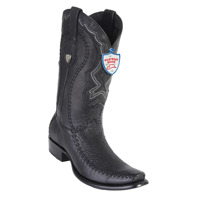 Wild West 279F9305 Men's | Color Black | Men's Wild West Sharkskin Boots Dubai Toe Handcrafted