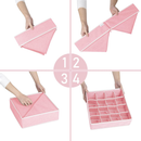 3 Pack 64 Cell Drawer Organizer Socks Underwear Dividers