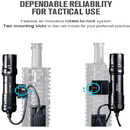 OLIGHT Odin 2000 Lumens Picatinny Rail Mounted Rechargeable Tactical Flashlight