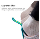 Handled Shoe Horn - Shoe Lifting Helper Easy on Easy Off, Plastic Shoehorn for Men, Women and Kids Color Red