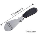 Foldable Stainless Steel Shoe Horn 5 Inch Metal Pocket Color Black-1