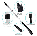 22" to 31" Long Handled Retractable Shoe Horn (2 Pack)