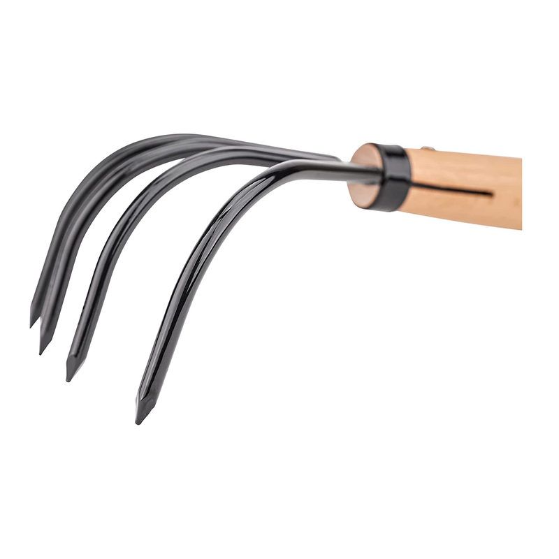 Nisaku by Sun Joe NJP555 Kumade Gohondume 5 Tine Claw Rake and Cultivator | 4.75-Inch