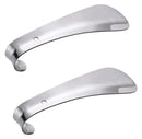 Pocket Shoehorn Shoe Horn for Kids Men Women Metal Long Handle Lifter 14.5cm Long Silver Tone Set of 2