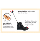 FootFitter Premium Professional Boot Width Stretcher for Stretching Hiking/Work Boots