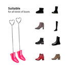 Dinamon Ladies Boot Stretchers Boot Shapers- Adjust the Width of Boot Forefront , Red, Medium