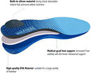 Walk-Hero Comfort And Support | Plantar Fasciitis Feet Insoles Arch Supports Orthotics Inserts Relieve Flat Feet | For Women And Men | Color New Blue