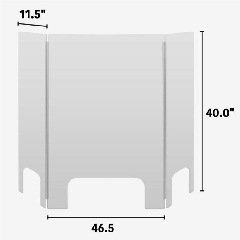 40 X 46.5 Inch Countertop Sneeze Shield