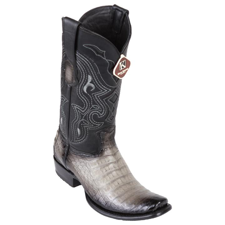 Men's King Exotic Caiman Belly Boots Dubai Toe Handcrafted Faded Gray 4798238