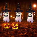 Galiejar Halloween Decorations Outdoor Hanging Lighted Glowing Ghost Hat Halloween Decor Indoor Outside Ornaments | Yard Tree Garden (3Pcs)
