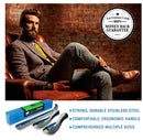 Two 7.5" Short Shoehorns and One 12" Long Shoehorn | Premium Quality Thicker Metal