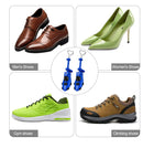 XYH Shoe Stretcher with Dust-Proof Bag, Pair of Tough Plastic Premium Shoe Stretchers, Adjustable Width and Length. Color Blue