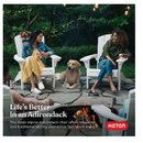 Keter 2 Pack Alpine Adirondack Resin | Outdoor Furniture Patio Chairs with Cup Holders