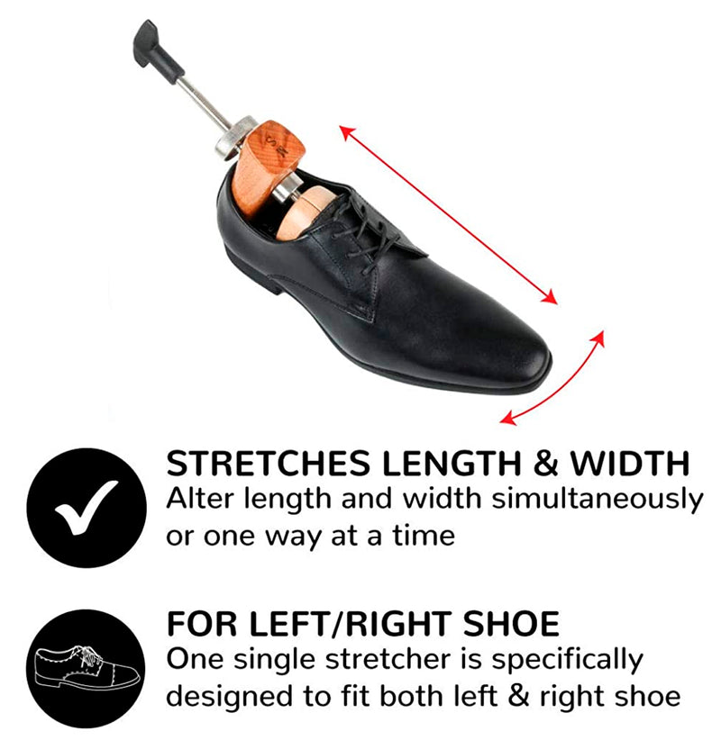 FootFitter Premium Professional 2-Way Shoe Stretcher- Stretches Length and Width