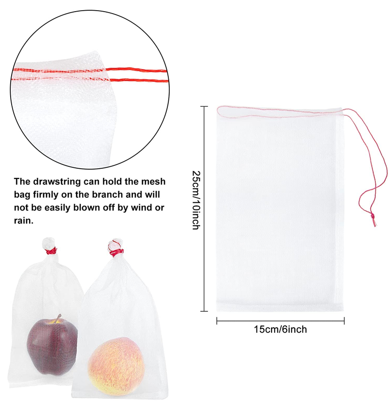 50 Fruit Protection Bags | 6x10 Inches  Mesh Bags