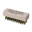 Four Seasons Mini Brass Suede Shoe Brush