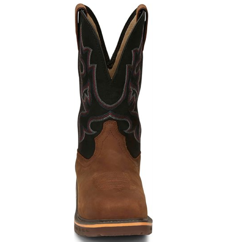 Justin Boots Work Resistor Nano Comp Toe | Style CR4012 Color Rustic Brown