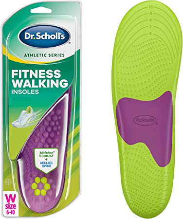 Dr. Scholl's Fitness Walking Insoles | Reduce Stress and Strain on your Lower Body while you Walk and Reduce Muscle Soreness | For Mens&Womens