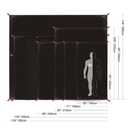 REDCAMP Ultralight Tent Footprintb PU 2000 Waterproof Tarpaulin for Camping Tent