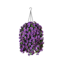 HyeFlora Artificial Flower Basket To Hang | Silk Orchid Flowers | Faux Flower Arrangement For Outdoor Garden | Patio Bag | Inside| Home Decor