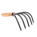 Nisaku by Sun Joe NJP555 Kumade Gohondume 5 Tine Claw Rake and Cultivator | 4.75-Inch