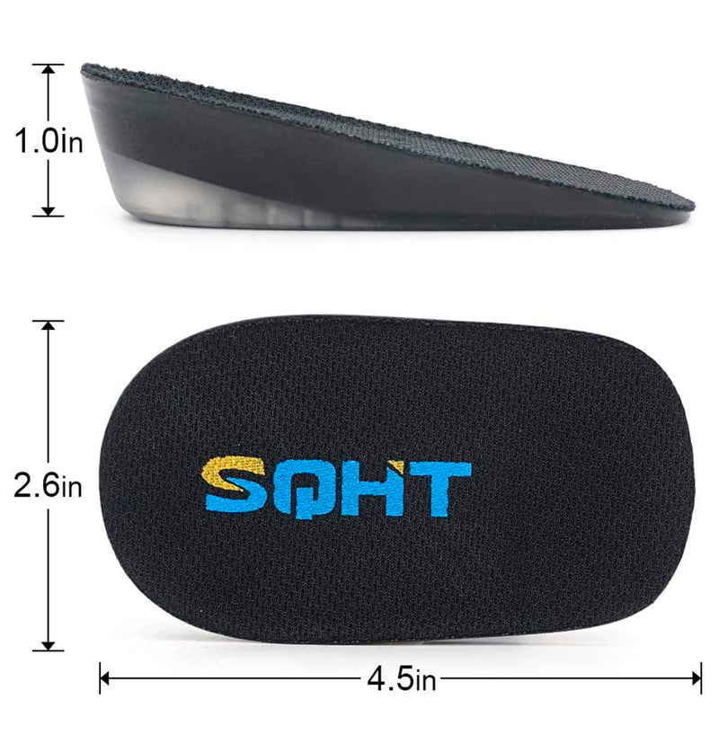 Height Increase Insoles , Heel Lift for Achilles Tendonitis, Heel Pain and  Leg Length Discrepancy, Shoe Inserts for Men and Women 