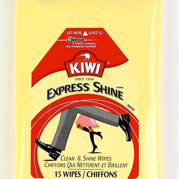 KIWI Express Clean and Shine Wipes 15ct