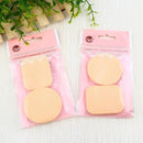 2 Pcs Powder Puff Facial Sponge Puff Wet And Dry Use Double-Sided Round Square Makeup Facial Puff Beauty Gift Easy To Carry