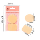2 Pcs Powder Puff Facial Sponge Puff Wet And Dry Use Double-Sided Round Square Makeup Facial Puff Beauty Gift Easy To Carry