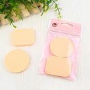 2 Pcs Powder Puff Facial Sponge Puff Wet And Dry Use Double-Sided Round Square Makeup Facial Puff Beauty Gift Easy To Carry