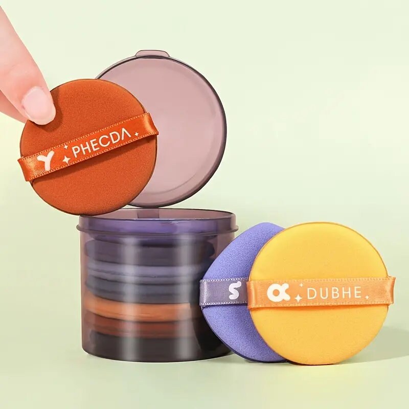Air Cushion Powder Puff | Non Latex Dry And Wet BB Cream Makeup Sponge | Round Triangular Sponge Puff | Cosmetics Tool