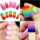 8 Pcs Gradient Shaped Nails Soft Sponges For Color Fade Manicure Nail Art Tools | Cosmetic Puff Powder Puff Beauty Women's Makeup Wedge