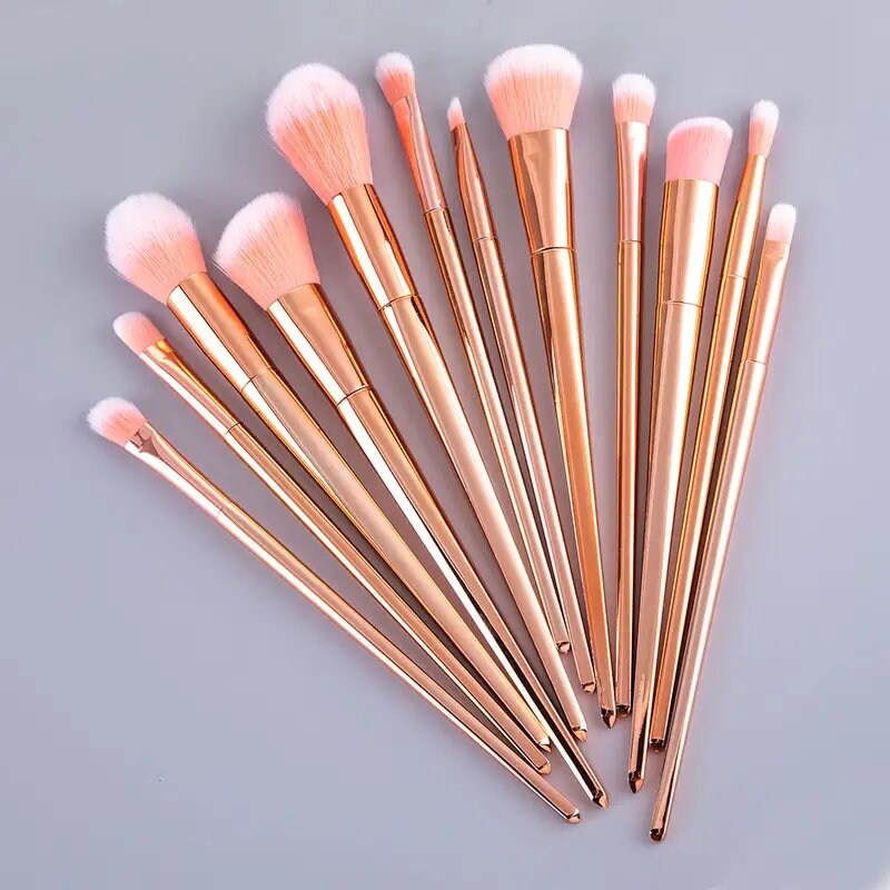 6pcs Black Silver Makeup Brush Set | Complete Makeup Brush Set | Cosmetics Brush Set For Professional Makeup | Synthetic Powder Foundation