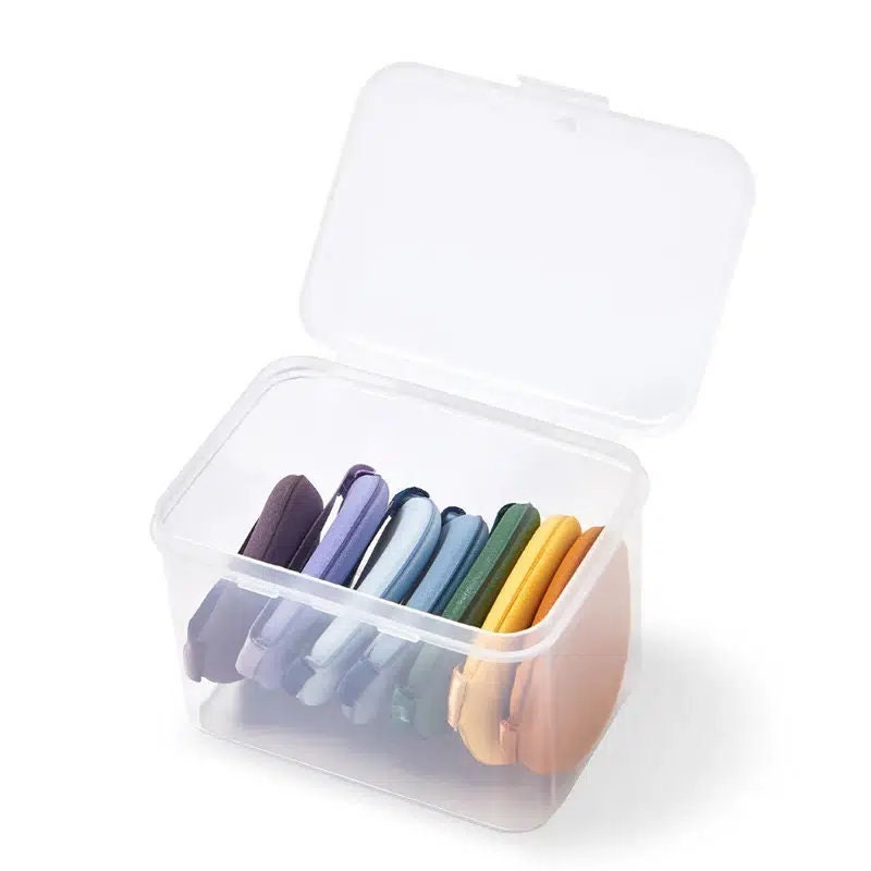 1pc Transparent Multifunctional Portable Powder Puff Storage Box | Cosmetic Storage Box | Cosmetic Tool Storage Box