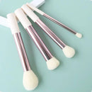 Makeup Brushes 4Pcs Synthetic Foundation Powder Concealers Eye Shadows Blush Makeup Brushes Rose Golden Cosmetic Brushes