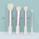 Makeup Brushes 4Pcs Synthetic Foundation Powder Concealers Eye Shadows Blush Makeup Brushes Rose Golden Cosmetic Brushes