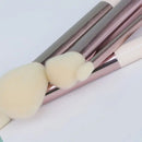 Makeup Brushes 4Pcs Synthetic Foundation Powder Concealers Eye Shadows Blush Makeup Brushes Rose Golden Cosmetic Brushes