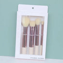Makeup Brushes 4Pcs Synthetic Foundation Powder Concealers Eye Shadows Blush Makeup Brushes Rose Golden Cosmetic Brushes