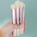Makeup Brushes 4Pcs Synthetic Foundation Powder Concealers Eye Shadows Blush Makeup Brushes Rose Golden Cosmetic Brushes